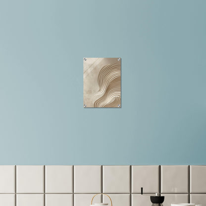 Desert Waves - Abstract wall art-print-on-acrylic