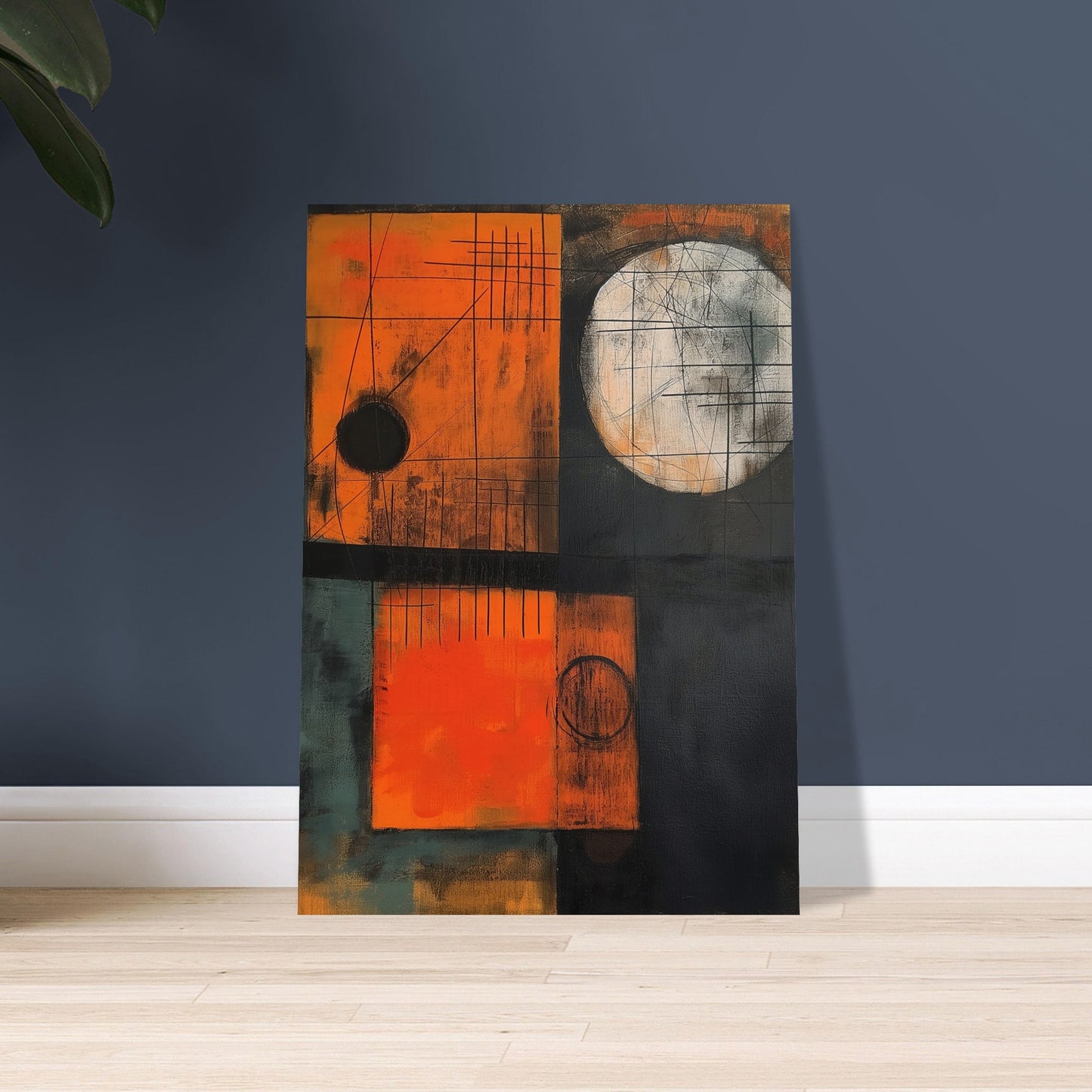 Geometric Resonance - Abstract wall art-poster