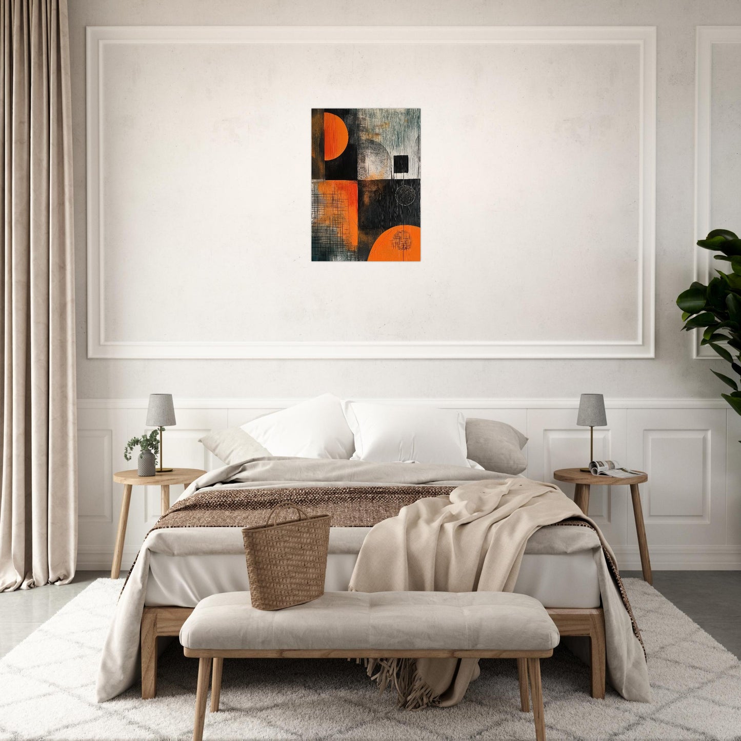 Harmony in Asymmetry - Abstract wall art-print-on-foam-board