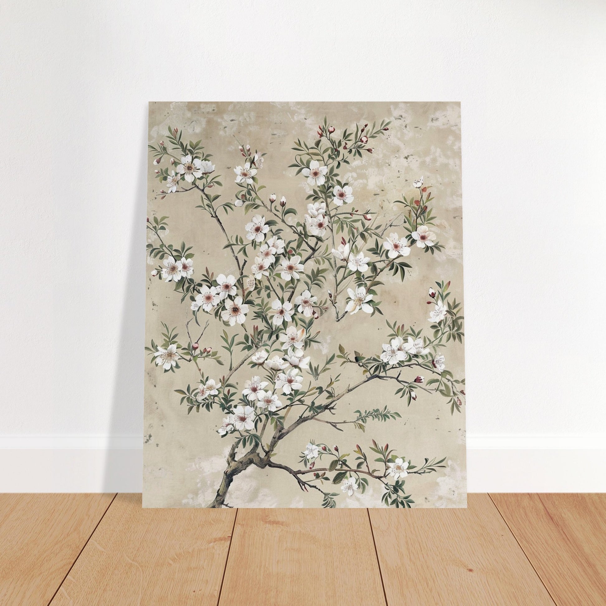 Spring's First Blush - Japanese Sakura Blossoms Art - Floral Art-poster