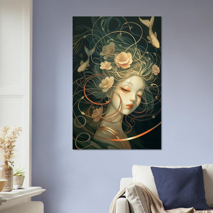 Aquatic Reverie - Abstract Wall Art-poster