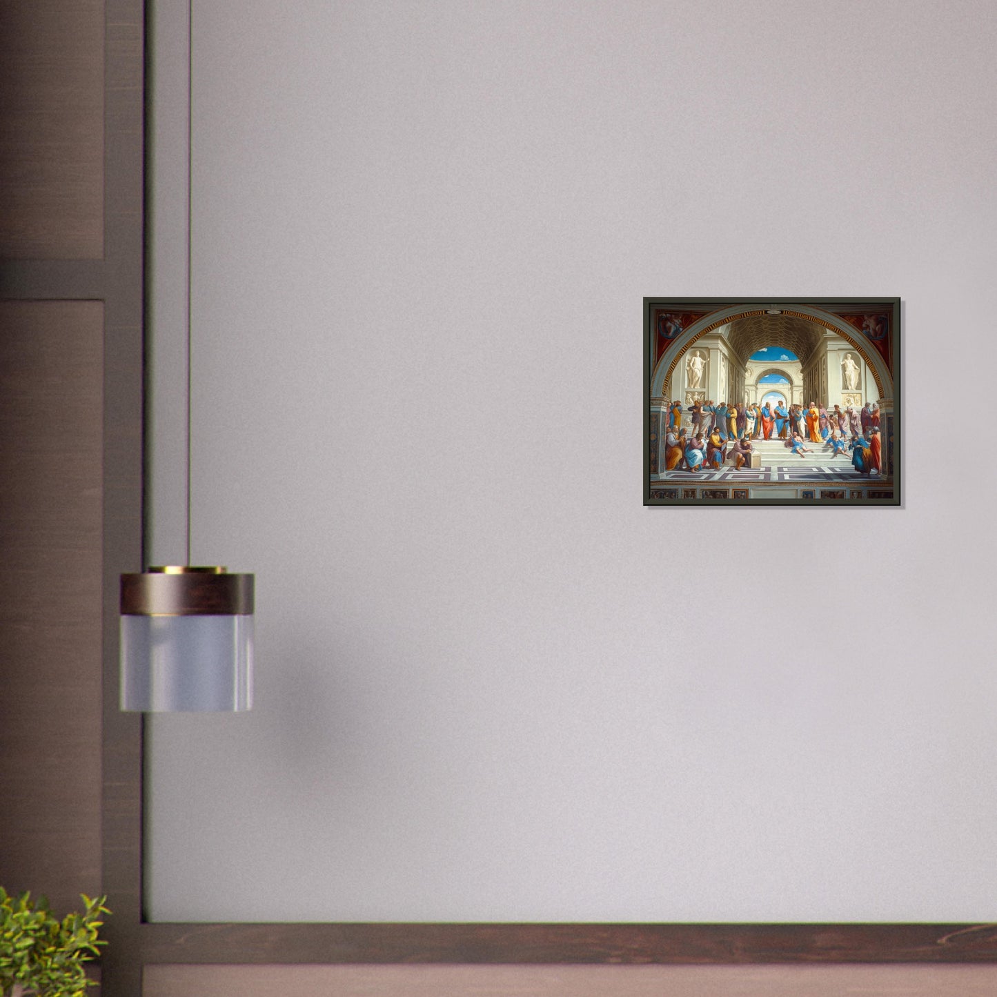 Conclave of Enlightenment - Homage to The School of Athens - Classic Art-print-in-aluminum-frame