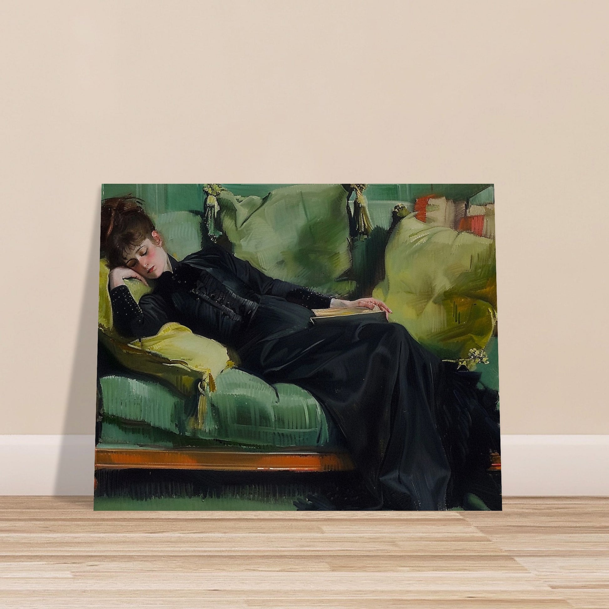 Repose in Reverie - A Moment Suspended in Time - Classic Art-poster