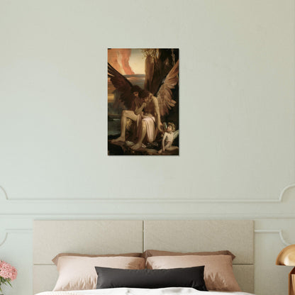 Celestial Aegis - Guardians at Dusk - Classic Art-print-on-aluminum