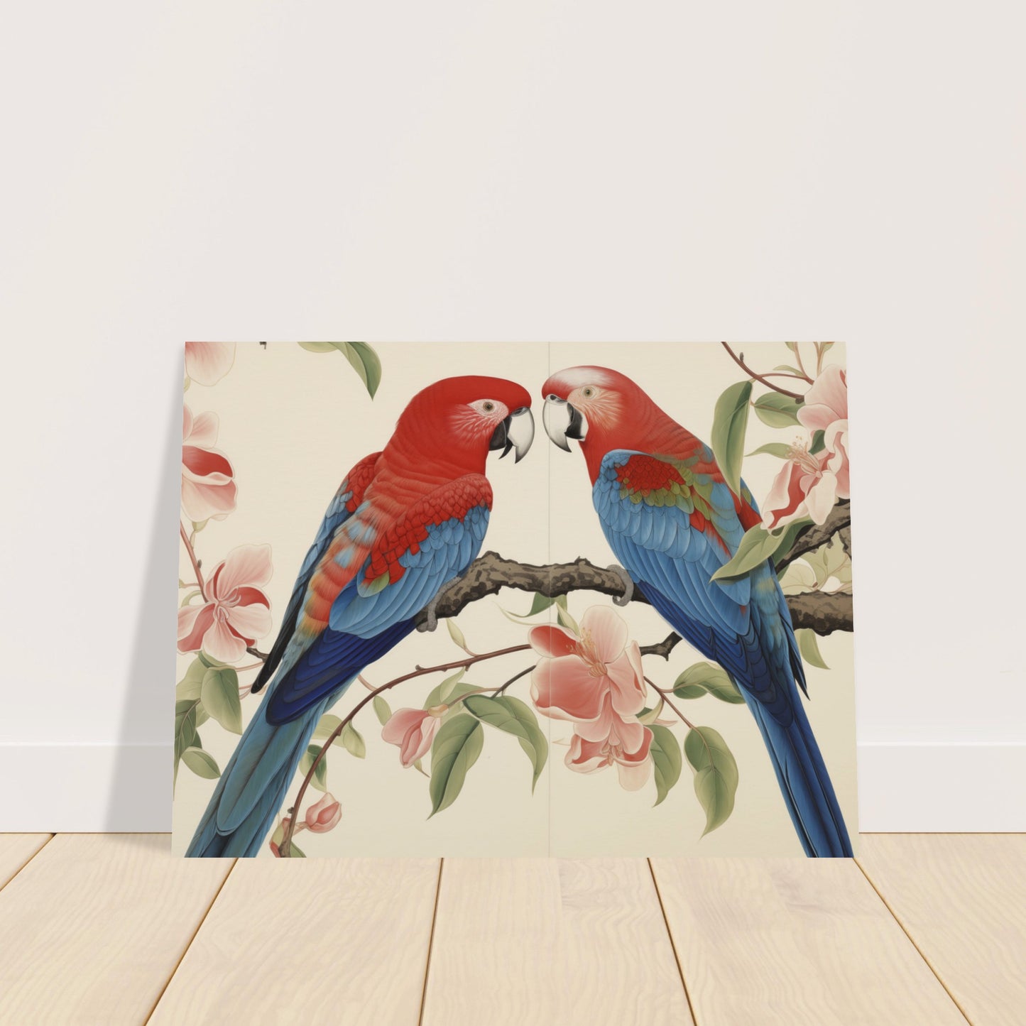 Tropical Duet - Bloom and Plumage - Nature Art-poster